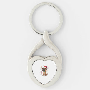 Cute Boxer dog Dog Christmas Nice Tried my Best  ( Key Ring