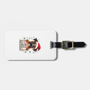 Cute Boxer dog Dog Christmas Nice Tried my Best ( Luggage Tag
