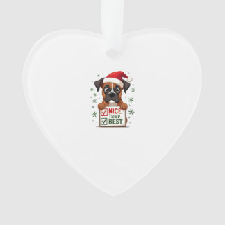 Cute Boxer dog Dog Christmas Nice Tried my Best  ( Ornament