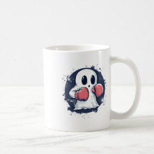Cute Boxing Ghost Art Coffee Mug