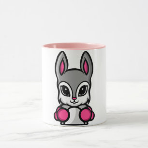 Cute Boxing Rabbit Cartoon Coffee Mug