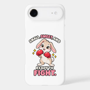 Cute boxing rabbit ready to fight