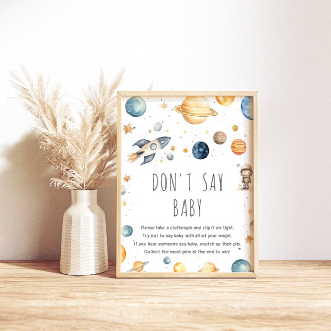 Cute Boy Astronaut Space Don't Say Baby Game Poster (Creator Uploaded)