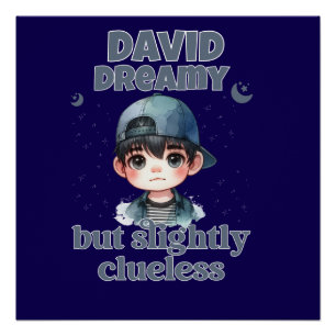 Cute Boy Dreamy But Slightly Clueless Poster