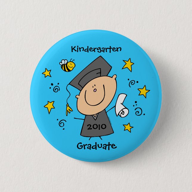 Cute Boy Grad Custom 6 Cm Round Badge (Front)