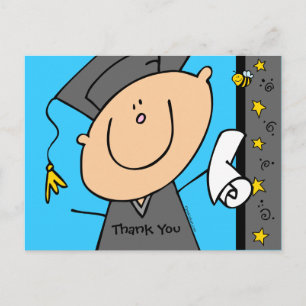 Cute Boy Grad Custom Postcard