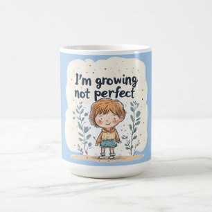 Cute Boy Growing Not Perfect Back to School Coffee Mug