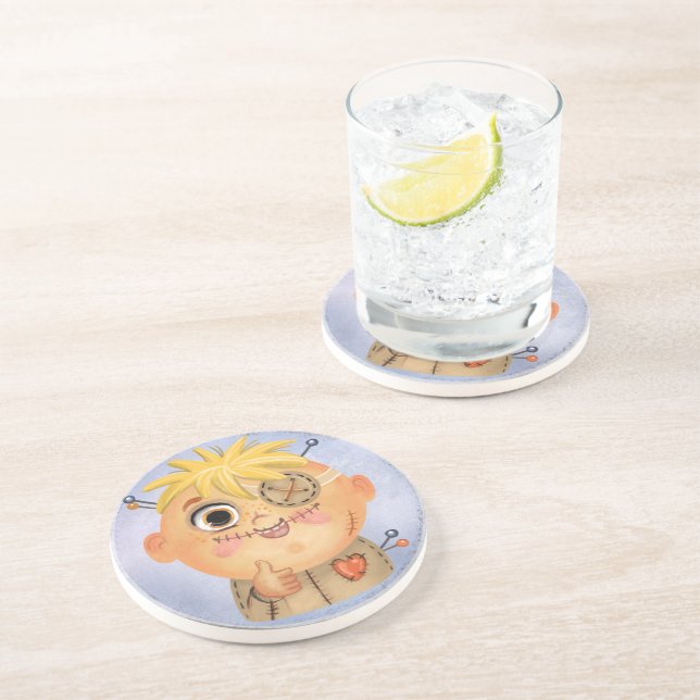 Cute boy in a Voodoo costume  Candy Tin Coaster (Side)