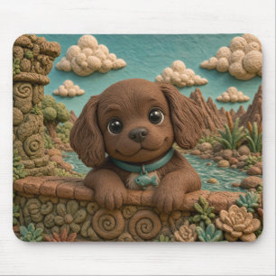 Cute Boykin Spaniel Puppy, Baby Dog Mouse Mat