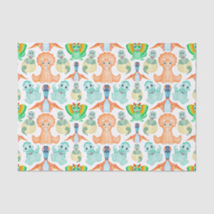 Cute Boys Jurassic Dino Birthday Dinosaur Tissue Paper