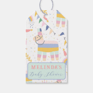 Cute Boy's Llama Rainbow Birthday Party  Gift Tags