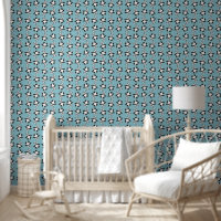 Cute boys tiled panda bear pattern