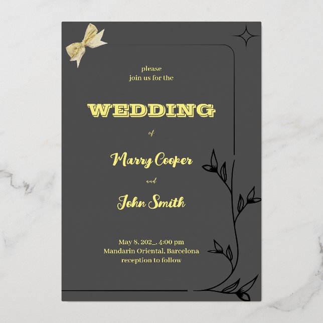 CUTE BRANCH BORDER DESIGN AGAINST GREY BACKGROUND (Front)