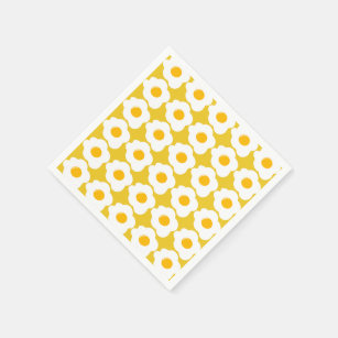 Cute Breakfast egg pattern gathering paper napkins