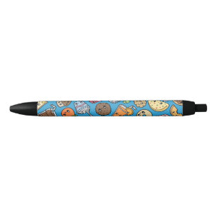 Cute Breakfast Food Black Ink Pen
