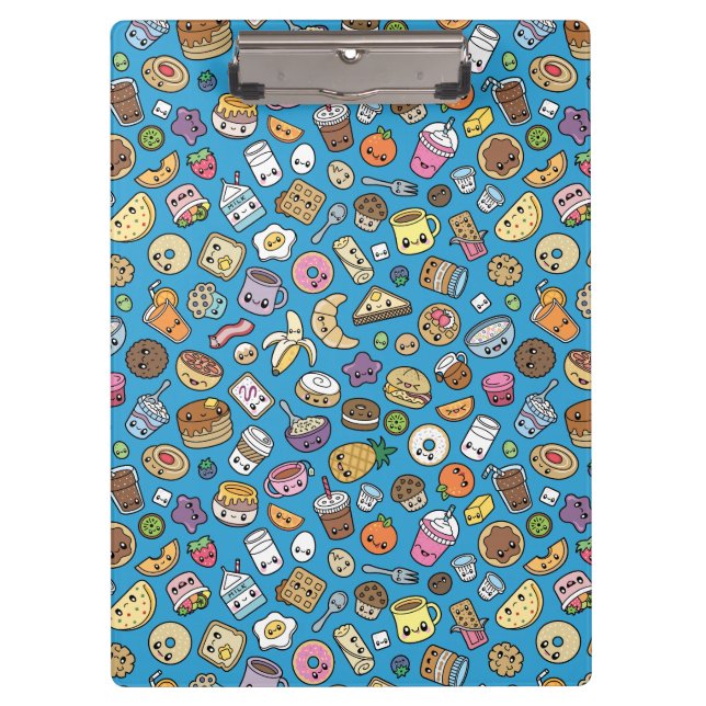 Cute Breakfast Food Clipboard (Front)