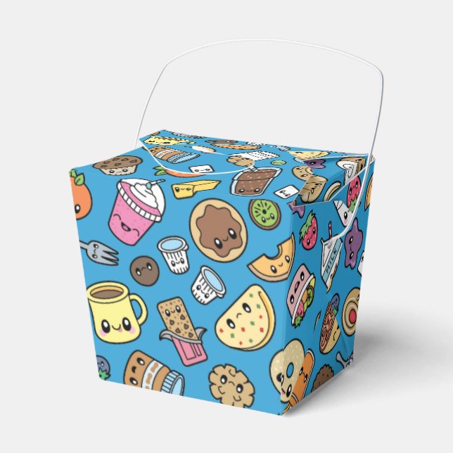 Cute Breakfast Food Favour Box (Front Side)