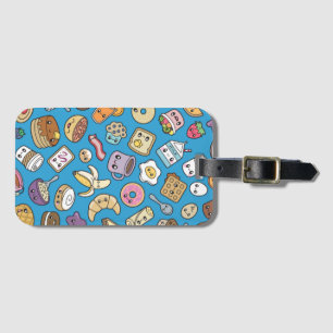 Cute Breakfast Food Luggage Tag