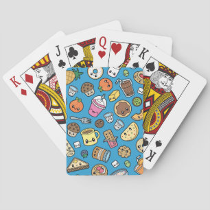 Cute Breakfast Food Playing Cards
