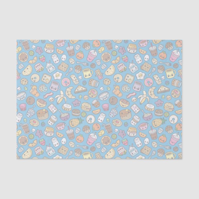 Cute Breakfast Food Tissue Paper (Front)