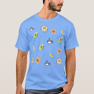 Cute breakfast pattern avocado T-Shirt