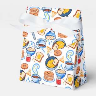 Cute Breakfast Pattern – Kawaii Food Seamless Favour Box