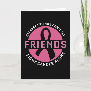 Cute Breast Cancer Awareness Friends Support Unity Card