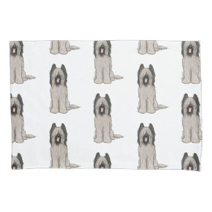 Cute Briards Pattern Pillowcase