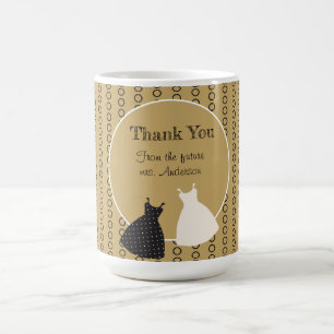 Cute Bridal Shower Illustration Sticker Coffee Mug