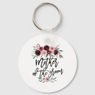Cute Bridal Shower Wedding Flower Design Mother Of Key Ring
