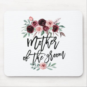 Cute Bridal Shower Wedding Flower Design Mother Of Mouse Mat