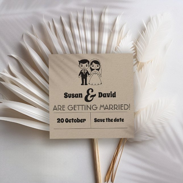 Cute Bride and Groom Save The Date (Creator Uploaded)