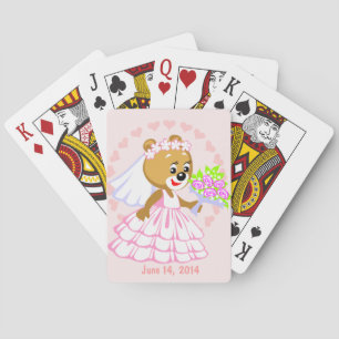 Cute Bride Graphic Playing Cards