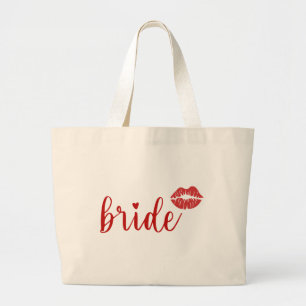 Cute Bride Large Tote Bag