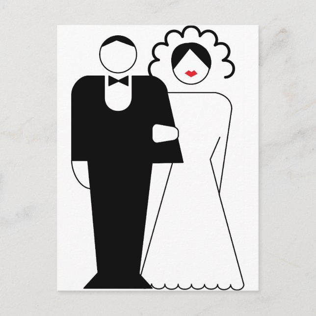 Cute bride to be postcard (Front)