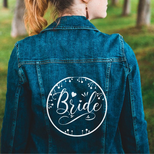  cute  Bride women's Denim Jacket (Creator Uploaded)
