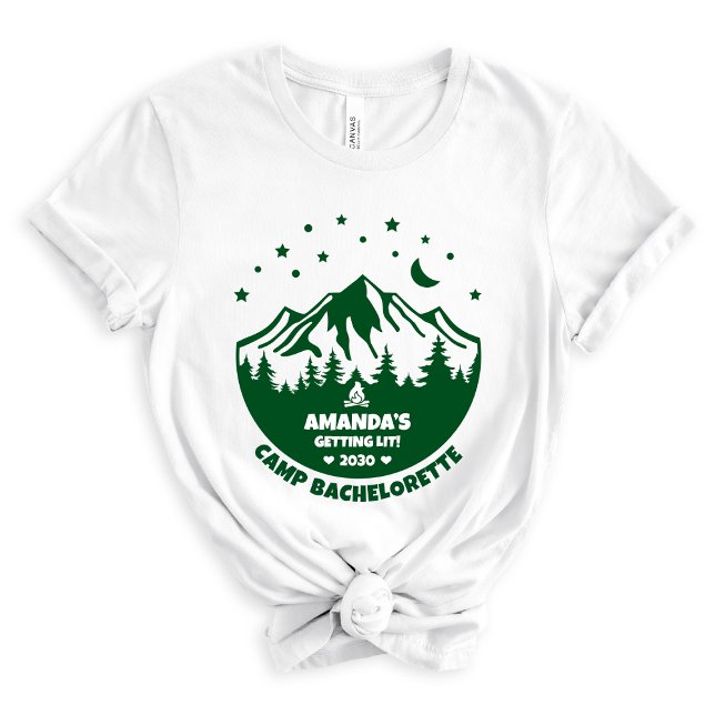 Cute Bridesmaid Camping Bachelorette  Tri-Blend Shirt (Creator Uploaded)