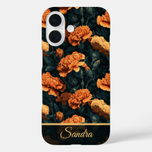Cute Bridesmaid Gift Carnation Floral Custom iPhone 16 Case