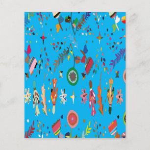 Cute Bright Colourful Floral Flyer