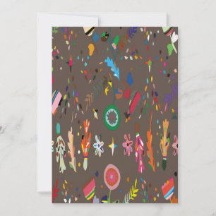 Cute Bright Colourful Floral Save The Date