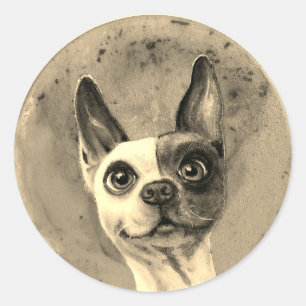 Cute bright eyed puppy dog sticker
