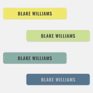 Cute Bright Gender Neutral Color Coded Custom Kids