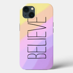 cute bright neon brushstrokes unicorn colours iPhone 13 case