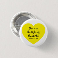 Cute Bright Yellow Heart Light of the World White