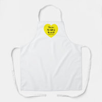 Cute Bright Yellow Heart Light of the World White