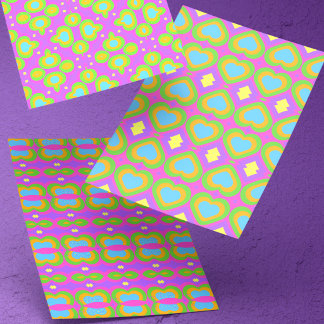 Cute Brightly Coloured Wrapping Paper Sheet