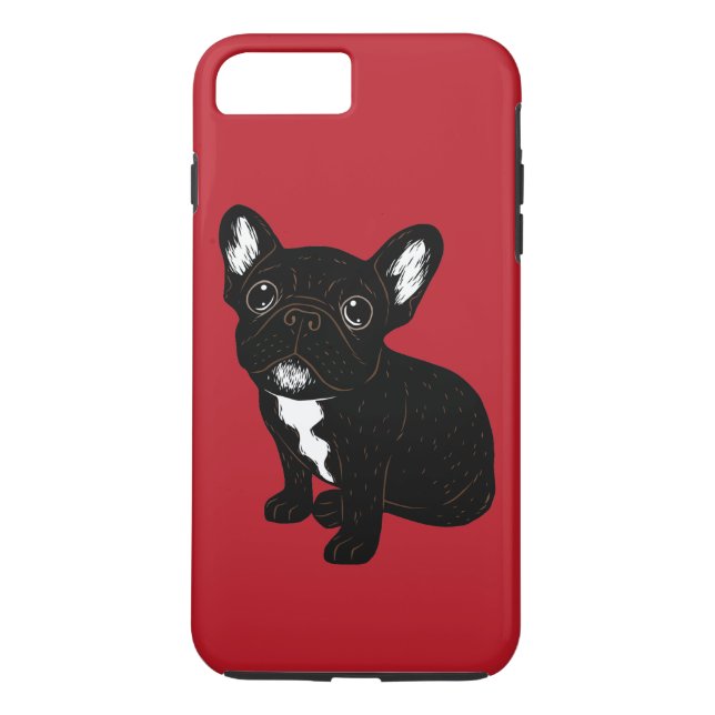 Cute Brindle Frenchie Puppy Case-Mate iPhone Case (Back)