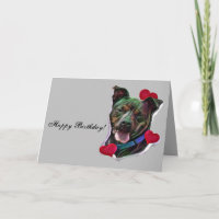 Cute Brindle Pop Art Pit Bull Staffordshire Love