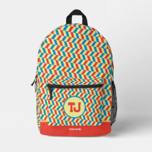 Cute Brithday Name Back To School Printed Backpack