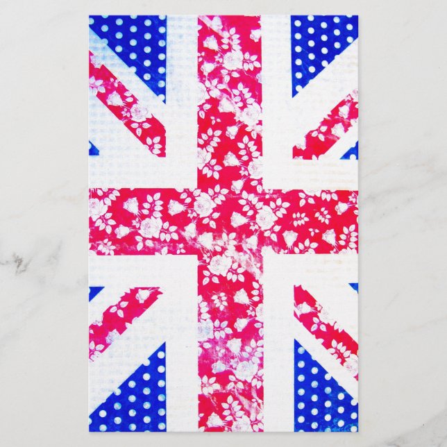 Cute British Flag Stationery (Front)